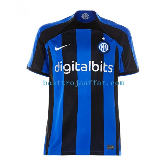 Inter Milan Män Hemma Fotbollströja 2022-2023 Kortärmad