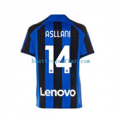 Inter Milan Kristjan Asllani 14 Män Hemma Fotbollströja 2022-2023 Kortärmad