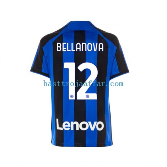 Inter Milan Raoul Bellanova 12 Män Hemma Fotbollströja 2022-2023 Kortärmad