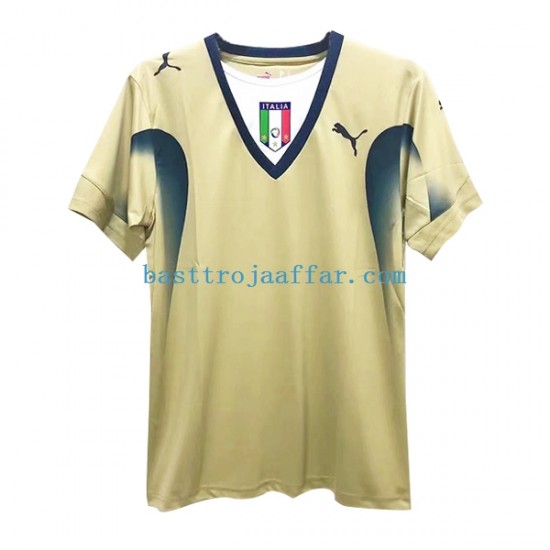 Italien Målvakt Retro Män Hemma Fotbollströja 2006 Kortärmad