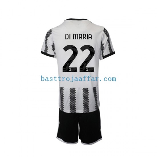 Juventus Di Maria 22 Barn Hemma Fotbollströja 2022-2023 Kortärmad
