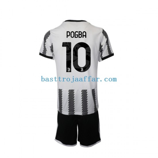 Juventus Pogba 10 Barn Hemma Fotbollströja 2022-2023 Kortärmad