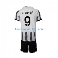 Juventus Vlahovic 9 Barn Hemma Fotbollströja 2022-2023 Kortärmad