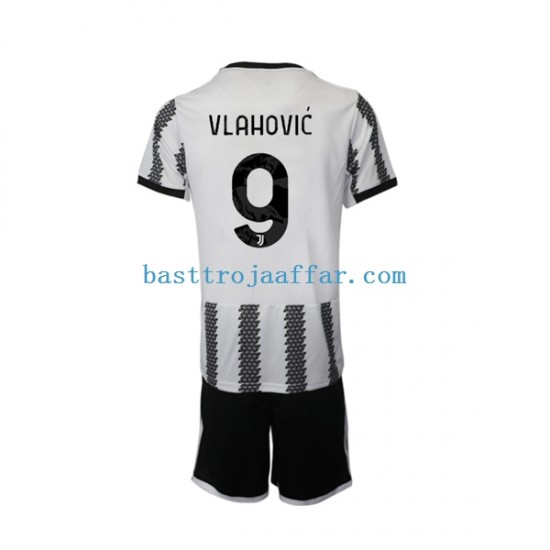 Juventus Vlahovic 9 Barn Hemma Fotbollströja 2022-2023 Kortärmad