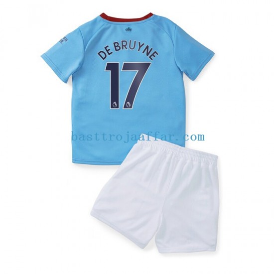 Manchester City De Bruyne 17 Barn Hemma Fotbollströja 2022-2023 Kortärmad