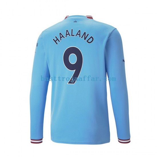 Manchester City Haaland 9 Män Hemma Fotbollströja 2022-2023 Långärmad