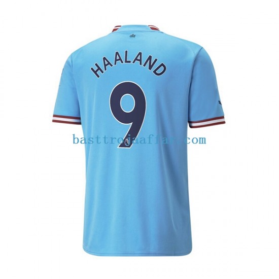 Manchester City Haaland 9 Män Hemma Fotbollströja 2022-2023 Kortärmad