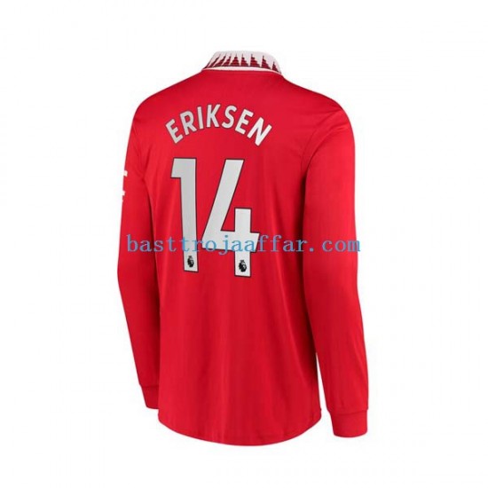 Manchester United Christian Eriksen 14 Män Hemma Fotbollströja 2022-2023 Långärmad