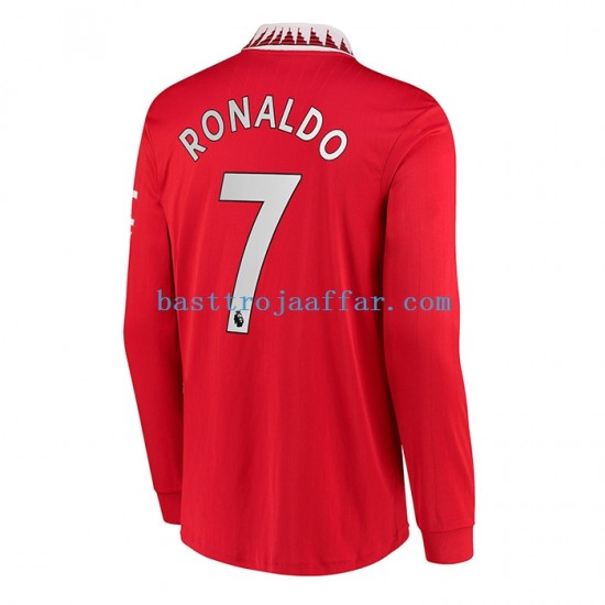 Manchester United Cristiano Ronaldo 7 Män Hemma Fotbollströja 2022-2023 Långärmad