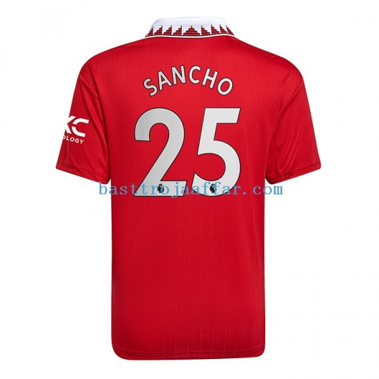 Manchester United Jadon Sancho 25 Män Hemma Fotbollströja 2022-2023 Kortärmad