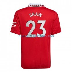 Manchester United Luke Shaw 23 Män Hemma Fotbollströja 2022-2023 Kortärmad Manchester United Luke Shaw 23 Män Hemma Fotbollströja 2022-2023 Kortärmad