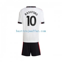Manchester United Rashford 10 Barn Borta Fotbollströja 2022-2023 Kortärmad Manchester United Rashford 10 Barn Borta Fotbollströja 2022-2023 Kortärmad