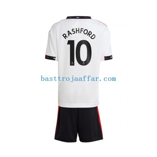 Manchester United Rashford 10 Barn Borta Fotbollströja 2022-2023 Kortärmad