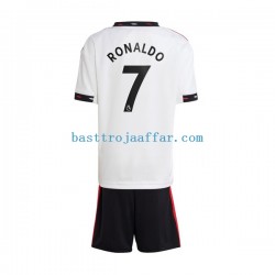 Manchester United Ronaldo 7 Barn Borta Fotbollströja 2022-2023 Kortärmad Manchester United Ronaldo 7 Barn Borta Fotbollströja 2022-2023 Kortärmad