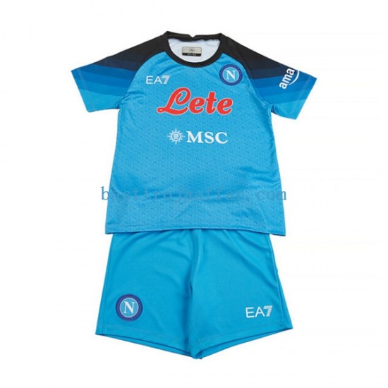 SSC Napoli Barn Hemma Fotbollströja 2022-2023 Kortärmad