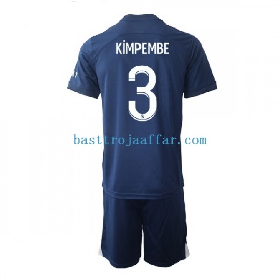 Paris Saint-Germain Kimpembe 3 Barn Hemma Fotbollströja 2022-2023 Kortärmad