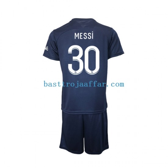 Paris Saint-Germain Messi 30 Barn Hemma Fotbollströja 2022-2023 Kortärmad