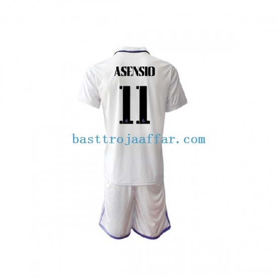 Real Madrid Marco Asensio 11 Barn Hemma Fotbollströja 2022-2023 Kortärmad