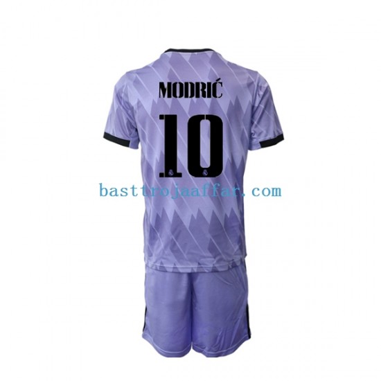 Real Madrid Modrić 10 Barn Borta Fotbollströja 2022-2023 Kortärmad