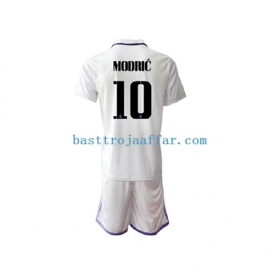 Real Madrid Modrić 10 Barn Hemma Fotbollströja 2022-2023 Kortärmad