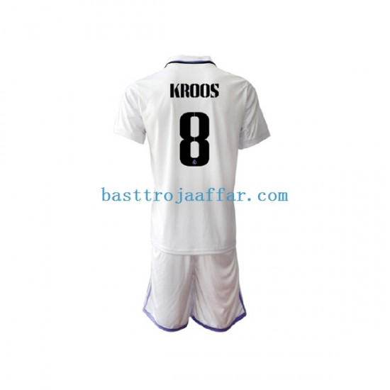 Real Madrid Toni Kroos 8 Barn Hemma Fotbollströja 2022-2023 Kortärmad