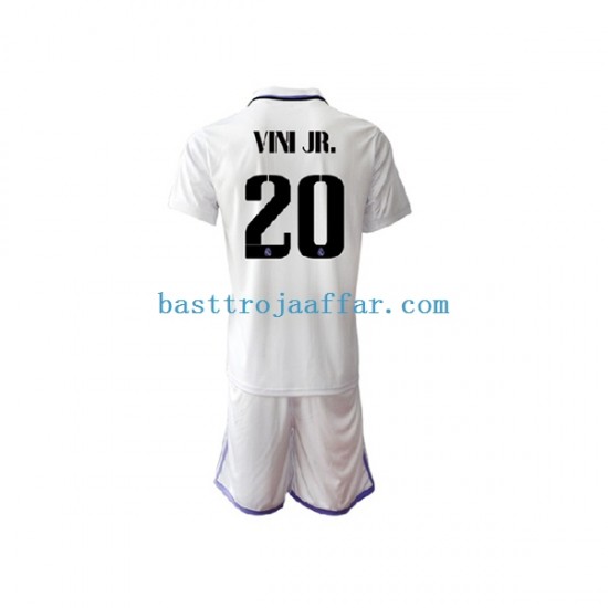 Real Madrid Vinicius Junior 20 Barn Hemma Fotbollströja 2022-2023 Kortärmad