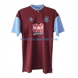 West Ham United Retro Män Hemma Fotbollströja 1989/90 Kortärmad