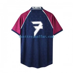 West Ham United Iron Maiden Retro Män Hemma Fotbollströja 1999 Kortärmad