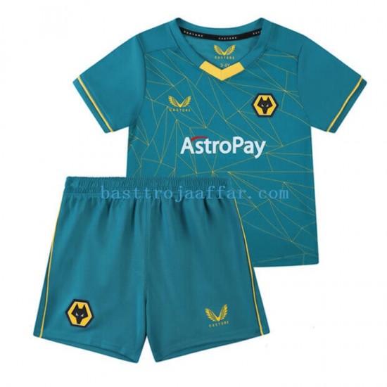 Wolverhampton Wanderers Barn Borta Fotbollströja 2022-2023 Kortärmad