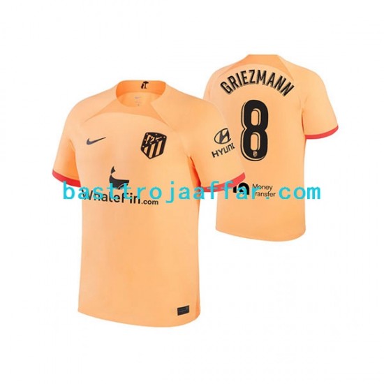 Atlético Madrid Antoine Griezmann 8 Män Tredje Fotbollströja 2022-2023 Kortärmad