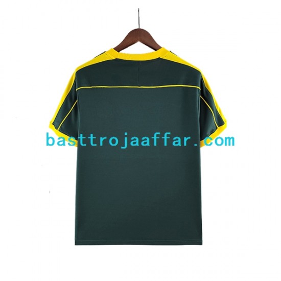 Brasilien Målvakt Retro Män Borta Fotbollströja 1998 Kortärmad