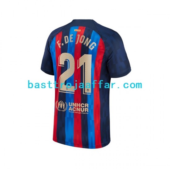 FC Barcelona Frenkie de Jong 21 Män Hemma Fotbollströja 2022-2023 Kortärmad