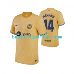 FC Barcelona Memphis Depay 14 Män Borta Fotbollströja 2022-2023 Kortärmad FC Barcelona Memphis Depay 14 Män Borta Fotbollströja 2022-2023 Kortärmad