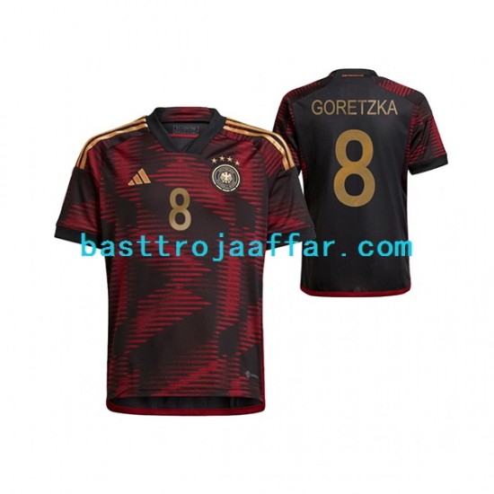 Tyskland Leon Goretzka 8 Män Borta Fotbollströja VM 2022 Kortärmad