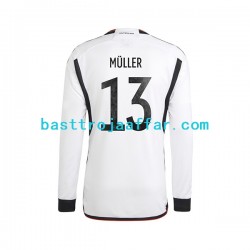 Tyskland Thomas Muller 13 Män Hemma Fotbollströja VM 2022 Långärmad