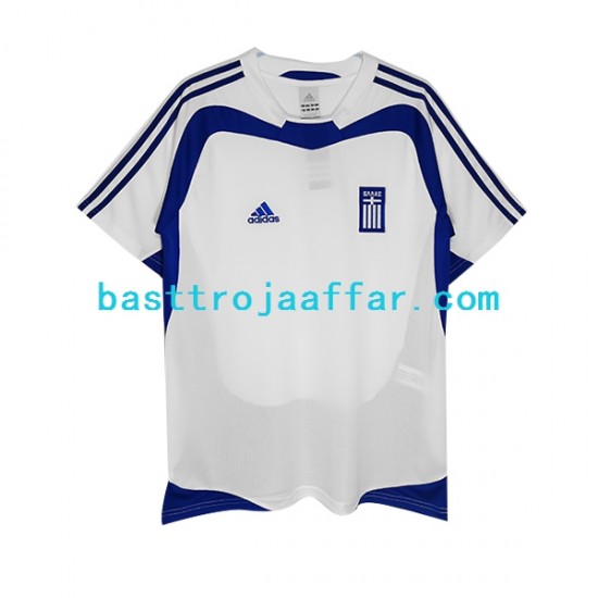 Grekland Retro Män Hemma Fotbollströja 2004 Kortärmad