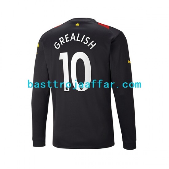 Manchester City Grealish 10 Borta Fotbollströja 2022-2023 Långärmad