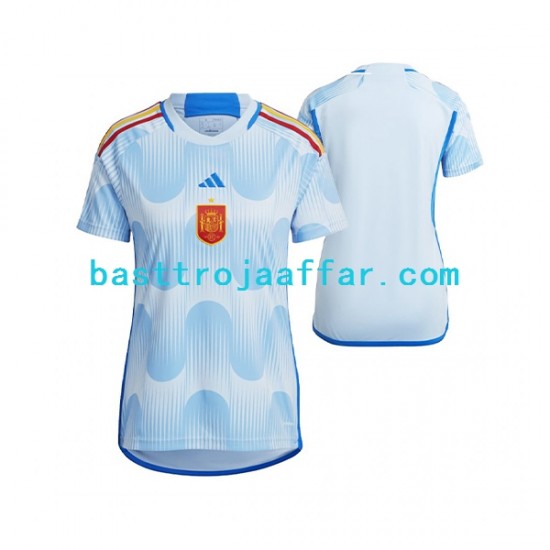 Spanien Dam Borta Fotbollströja VM 2022 Kortärmad