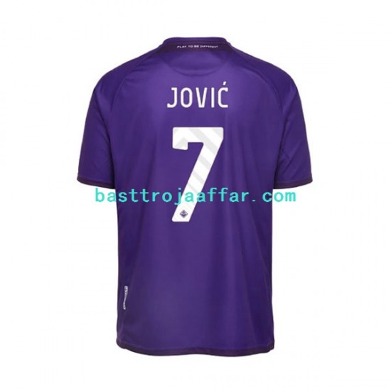 Fiorentina Jovic 7 Män Hemma Fotbollströja 2022-2023 Kortärmad