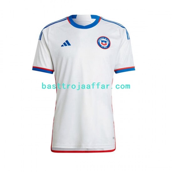 Chile 2022 Män Borta Fotbollströja Kortärmad