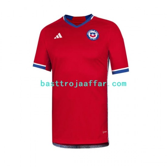Chile 2022 Män Hemma Fotbollströja Kortärmad