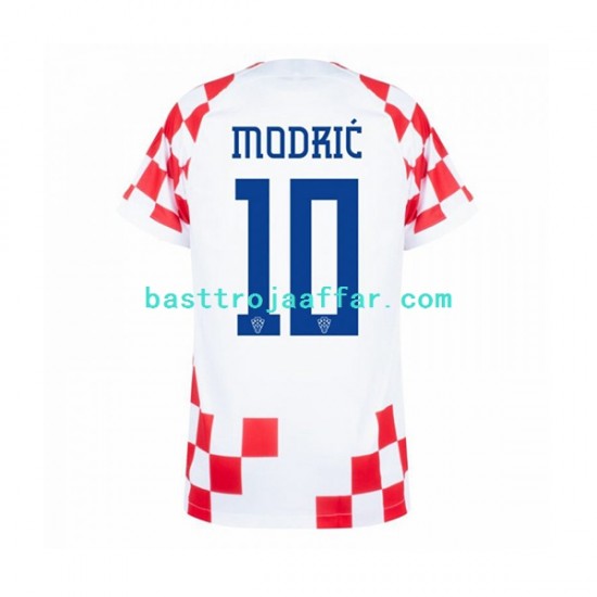 Kroatien Modrić 10 Män Hemma Fotbollströja VM 2022 Kortärmad