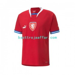 Tjeckien 2022 Män Hemma Fotbollströja Kortärmad