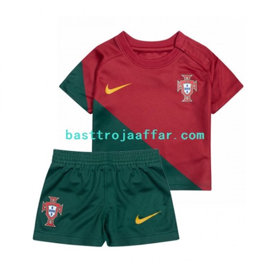 Portugal Barn Hemma Fotbollströja VM 2022 Kortärmad