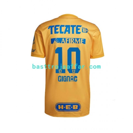 Tigres UANL André-Pierre Gignac 10 Män Hemma Fotbollströja 2022-2023 Kortärmad