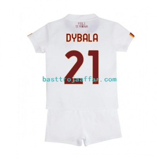 AS Roma Paulo Dybala 21 Barn Borta Fotbollströja 2022-2023 Kortärmad