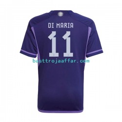 Argentina Di Maria 11 Män Borta Fotbollströja VM 2022 Kortärmad