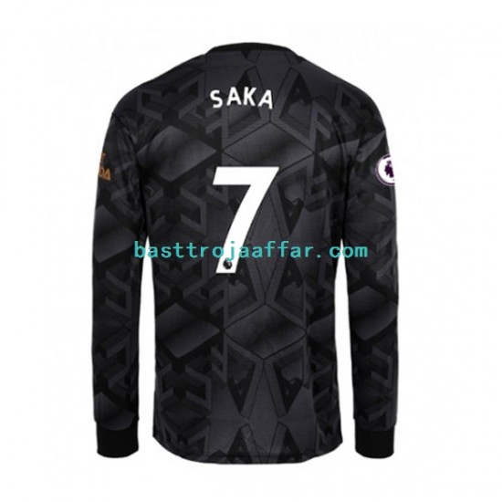 Arsenal Bukayo Saka 7 Män Borta Fotbollströja 2022-2023 Långärmad