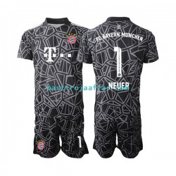 FC Bayern München Manuel Neuer 1 Målvakt Barn Hemma Fotbollströja 2022-2023 Kortärmad