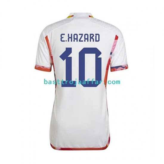 Belgien Eden Hazard 10 Män Borta Fotbollströja VM 2022 Kortärmad